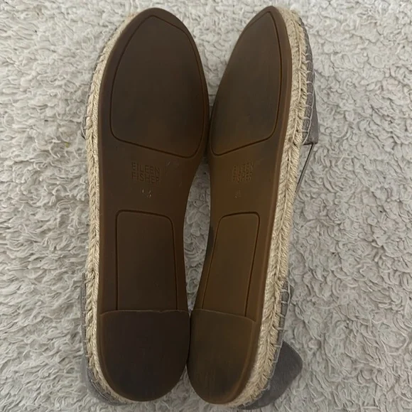 Eileen Fisher metallic strappy espadrilles 9.5 - Picture 3 of 4